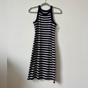 NWT - Gap Navy/White Striped Modern Sleeveless Ringer Dress